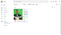 video in google drive map