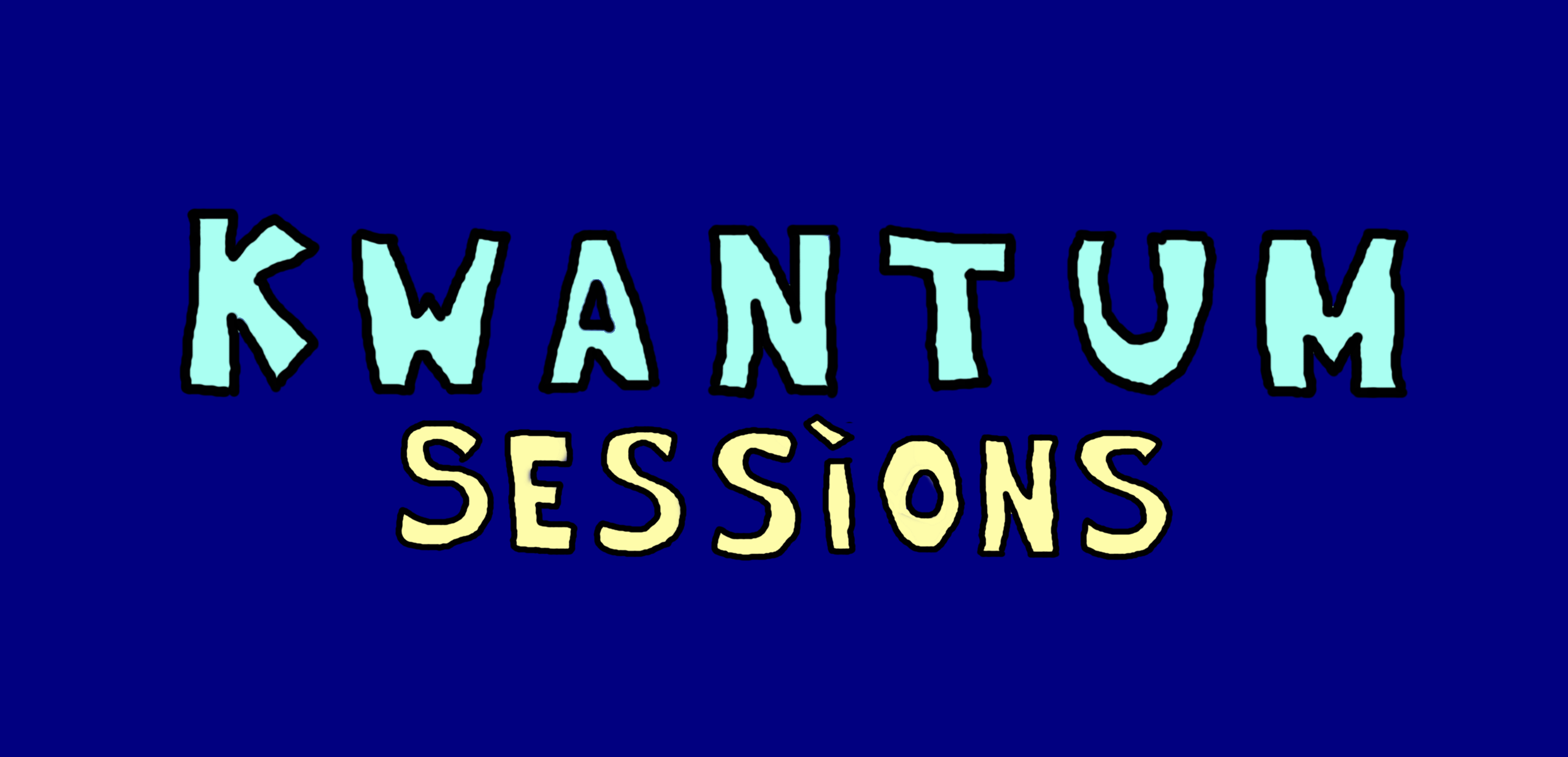 Logo kwantum sessions - blauw