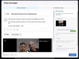 video uploaden facebook