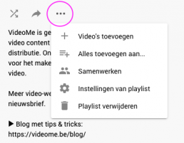 playlist maken in youtube